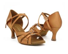 Women's Latin shoes with buckles Carolina