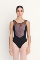 IGGY Women's ballet leotard with decorated mesh