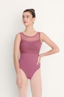 ISAURA Women's ballet leotard with mesh