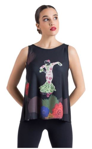 Tričko s flamenco motívom