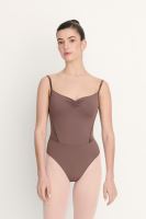 INES Women's ballet leotard with suede