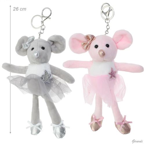 Ballerina Mouse Keychain
