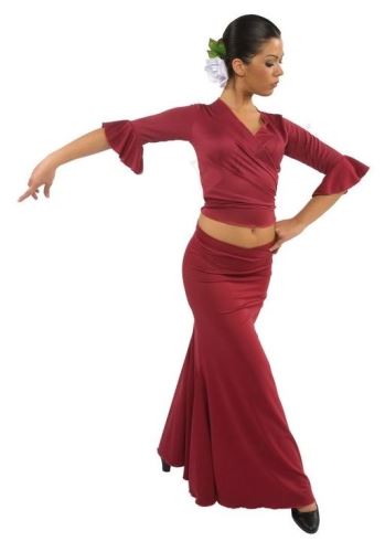 Sukně na flamenco s vsadkami