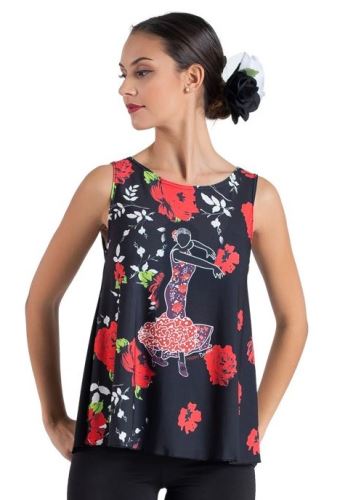 Tričko s flamenco motivem Valentina